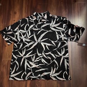 CENTRO Men's Tropical Hawaiian Button Down Ramie Blend Shirt Size XXL